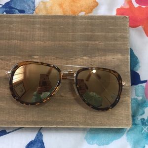 Golden Tortoise Shell Aviators